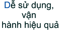 Dễ sử dụng, vận hành hiệu quả